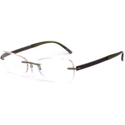 Silhouette Eyeglasses 7779 40 6058 Titan Green/Purple Rimless Frame Austria 50[]17 135