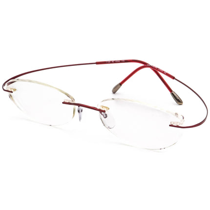 Silhouette Women's Eyeglasses 7799 40 6066 Titan Burgundy Rimless Frame Austria 51[]17 140
