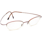 Silhouette Women's Eyeglasses M 6549 /40 V 6052 Titan Brown Half Rim Frame Austria 48[]19 145
