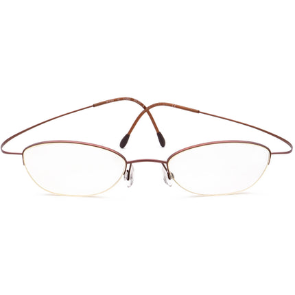 Silhouette Women's Eyeglasses M 6549 /40 V 6052 Titan Brown Half Rim Frame Austria 48[]19 145