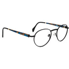 Silhouette Eyeglasses M 7196 /43 V 6058 Matte Black/Brown&Blue Round Frame Austria 48[]21 140