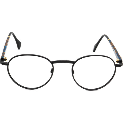 Silhouette Eyeglasses M 7196 /43 V 6058 Matte Black/Brown&Blue Round Frame Austria 48[]21 140