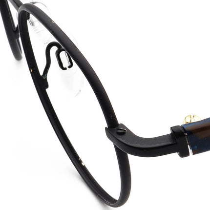 Silhouette Eyeglasses M 7196 /43 V 6058 Matte Black/Brown&Blue Round Frame Austria 48[]21 140