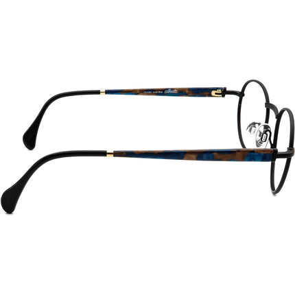Silhouette Eyeglasses M 7196 /43 V 6058 Matte Black/Brown&Blue Round Frame Austria 48[]21 140