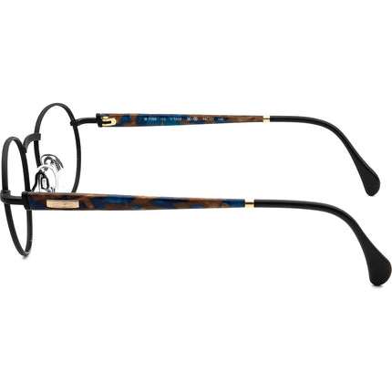 Silhouette Eyeglasses M 7196 /43 V 6058 Matte Black/Brown&Blue Round Frame Austria 48[]21 140