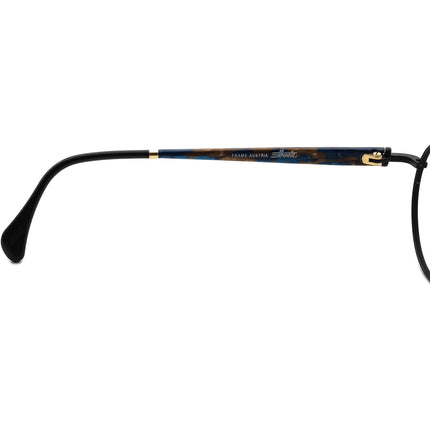 Silhouette Eyeglasses M 7196 /43 V 6058 Matte Black/Brown&Blue Round Frame Austria 48[]21 140