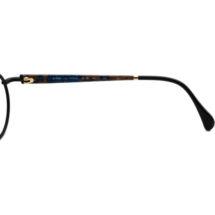 Silhouette Eyeglasses M 7196 /43 V 6058 Matte Black/Brown&Blue Round Frame Austria 48[]21 140