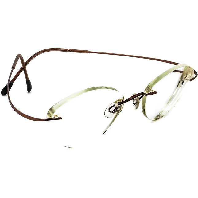 Silhouette Eyeglasses M 7395 /40 6062 Brown Rimless Metal Frame Austria 48[]19 135