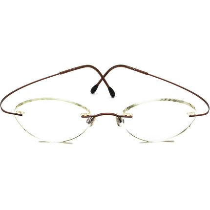 Silhouette Eyeglasses M 7395 /40 6062 Brown Rimless Metal Frame Austria 48[]19 135