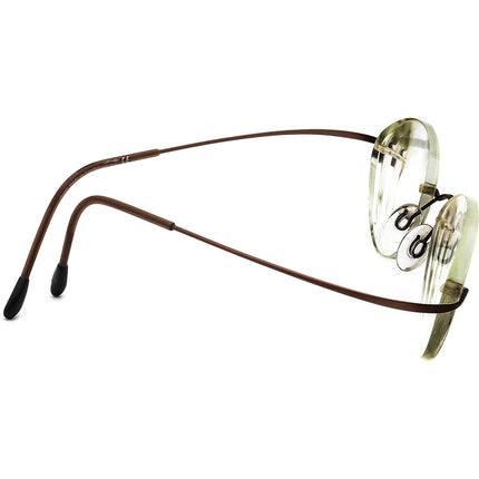 Silhouette Eyeglasses M 7395 /40 6062 Brown Rimless Metal Frame Austria 48[]19 135