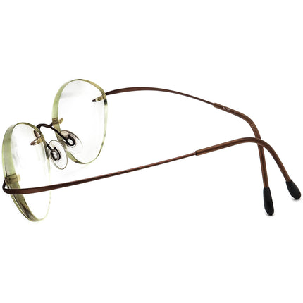 Silhouette Eyeglasses M 7395 /40 6062 Brown Rimless Metal Frame Austria 48[]19 135