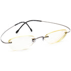 Silhouette Women's Eyeglasses M 7395 /40 V 6056 Titan Gunmetal Rimless Frame Austria 48[]19 130