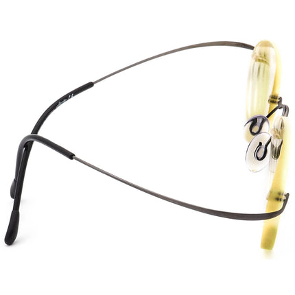 Silhouette Women's Eyeglasses M 7395 /40 V 6056 Titan Gunmetal Rimless Frame Austria 48[]19 130