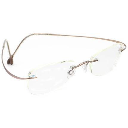 Silhouette Eyeglasses M 7395 /40 V 6073 Titan Brushed Lilac Rimless Frame Austria 49[]19 140