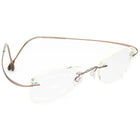 Silhouette Eyeglasses M 7395 /40 V 6073 Titan Brushed Lilac Rimless Frame Austria 49[]19 140
