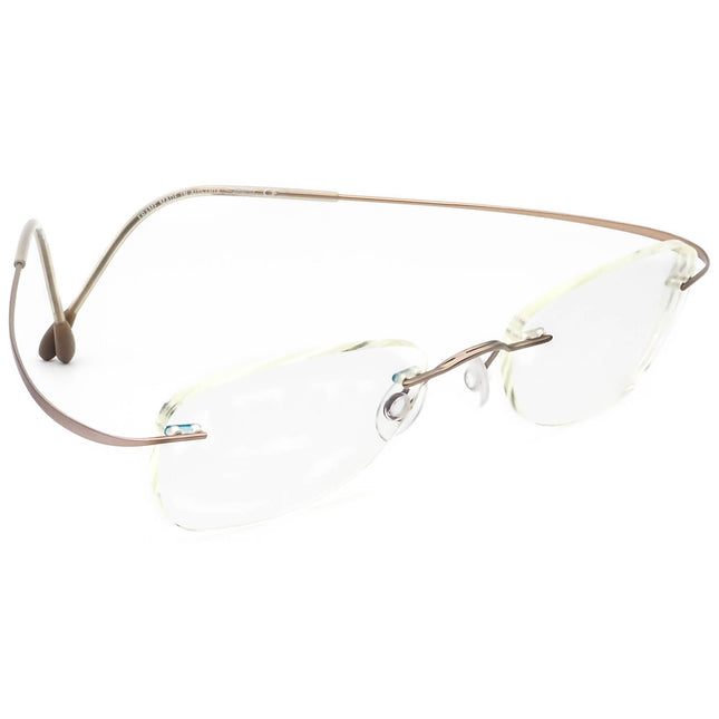 Silhouette Eyeglasses M 7395 /40 V 6073 Titan Brushed Lilac Rimless Frame Austria 49[]19 140