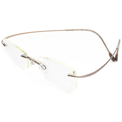 Silhouette Eyeglasses M 7395 /40 V 6073 Titan Brushed Lilac Rimless Frame Austria 49[]19 140