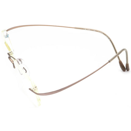 Silhouette Eyeglasses M 7395 /40 V 6073 Titan Brushed Lilac Rimless Frame Austria 49[]19 140