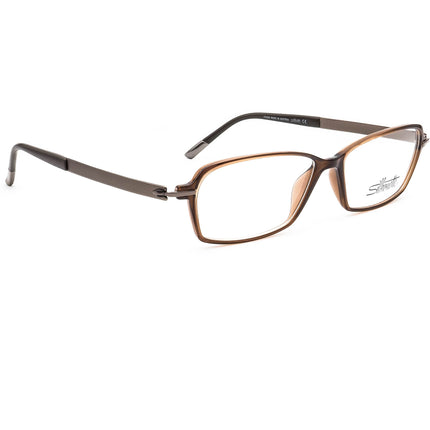 Silhouette Eyeglasses SPX 1552 40 6052 Titan Brown Rectangular Frame 53[]14 135