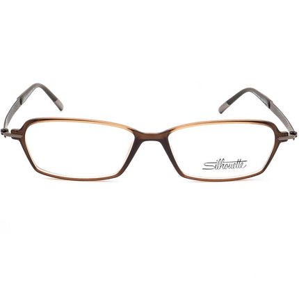 Silhouette Eyeglasses SPX 1552 40 6052 Titan Brown Rectangular Frame 53[]14 135