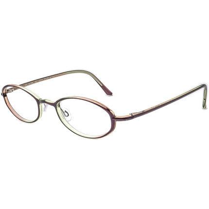 Silhouette Women's Eyeglasses SPX M 1940 /10 6055 Purple on Green Oval Frame Austria 47[]20 135
