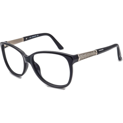 Swarovski Women's Sunglasses Evelina SW 83 01B Black/Silver with Rhinestones Square 58 mm