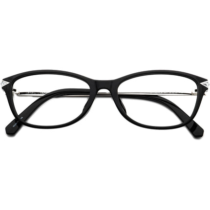 Swarovski Women's Eyeglasses SK 5293-D 001 Black/Silver Rhinestones B-Shape Frame 52[]16 140