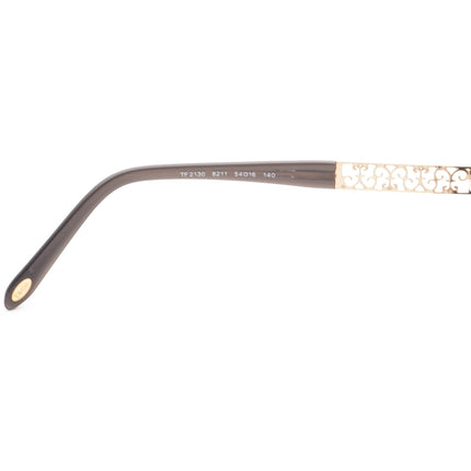 Tiffany & Co. Women's Eyeglasses TF 2130 8211 Pearl Gray Rectangular Frame Italy 54[]16 140