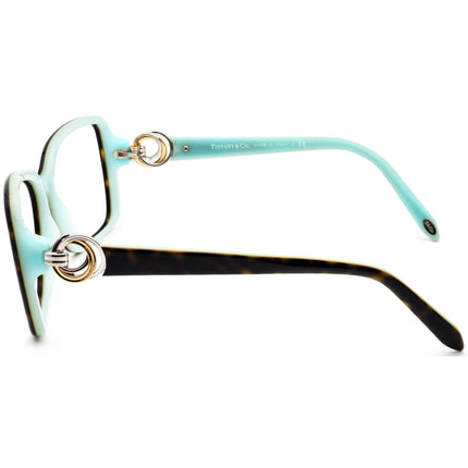 Tiffany & Co. Women's Sunglasses TF 4066 8134/3B Havana on Tiffany Blue Square Italy 56 mm