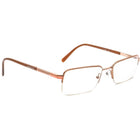 Versace Women's Eyeglasses MOD. 1066 1053 Brown Half Rim Frame Italy 50[]18 135