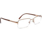 Versace Women's Eyeglasses MOD. 1066 1053 Gold/Brown Half Rim Frame Italy 50[]18 135