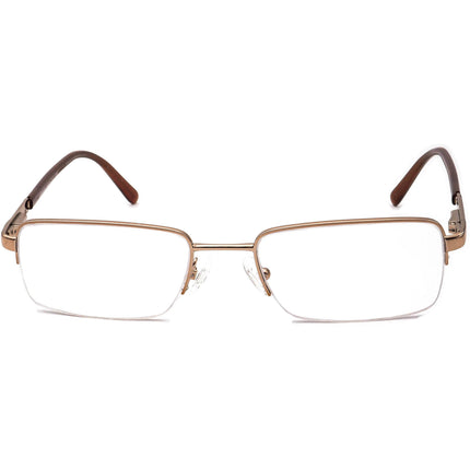 Versace Women's Eyeglasses MOD. 1066 1053 Gold/Brown Half Rim Frame Italy 50[]18 135