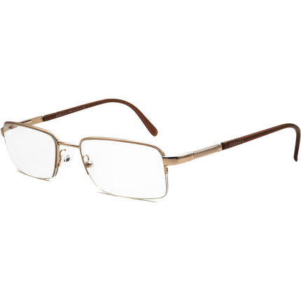 Versace Women's Eyeglasses MOD. 1066 1053 Brown Half Rim Frame Italy 50[]18 135