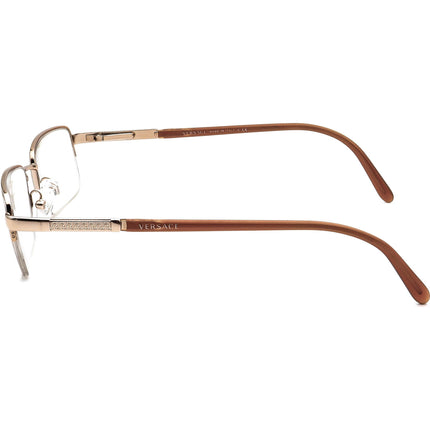 Versace Women's Eyeglasses MOD. 1066 1053 Brown Half Rim Frame Italy 50[]18 135