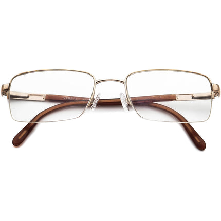 Versace Women's Eyeglasses MOD. 1066 1053 Brown Half Rim Frame Italy 50[]18 135