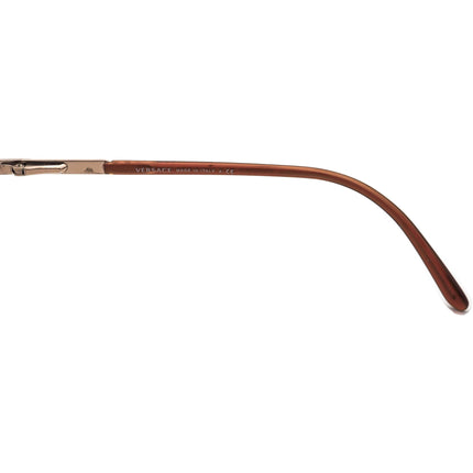 Versace Women's Eyeglasses MOD. 1066 1053 Brown Half Rim Frame Italy 50[]18 135