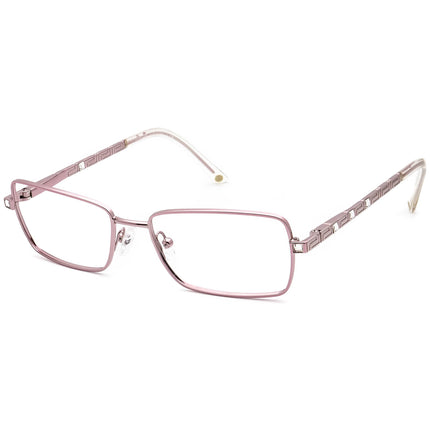 Versace Women's Eyeglasses MOD. 1150-B 1056 Light Pink Rhinestones Rectangular Metal Frame Italy 51[]16 135
