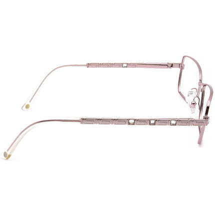 Versace Women's Eyeglasses MOD. 1150-B 1056 Light Pink Rhinestones Rectangular Metal Frame Italy 51[]16 135