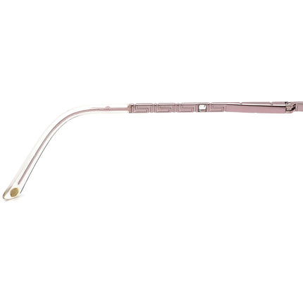 Versace Women's Eyeglasses MOD. 1150-B 1056 Light Pink Rhinestones Rectangular Metal Frame Italy 51[]16 135