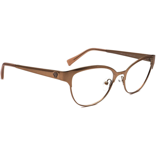 Versace Women's Eyeglasses MOD. 1240 1396 Rose Gold Browline Metal Frame Italy 53[]17 140