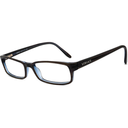 Versace Eyeglasses MOD. 3071 460 Striped Brown on Blue Rectangular Frame Italy 53[]17 135