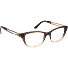Versace Women's Eyeglasses MOD.3220 5165 Brown Gradient/Gold Semi Cat Eye Frame Italy 52[]16 140