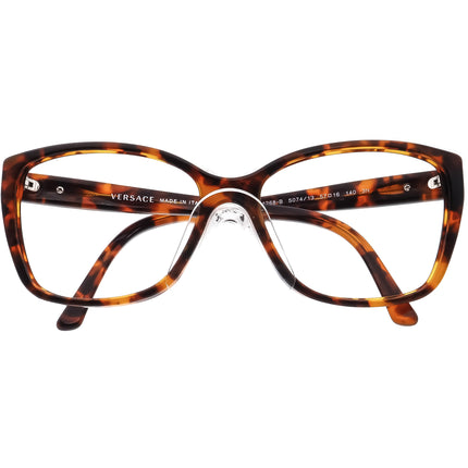 Versace Women's Sunglasses MOD. 4268-B 5074/13 Tortoise with Rhinestones Square Italy 57 mm