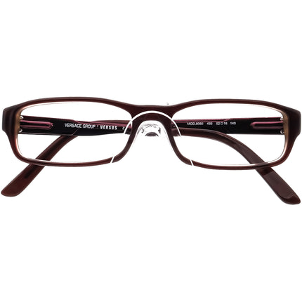 Versus Women's Eyeglasses MOD.8060 495 Burgundy Rectangular Frame 52[]16 140