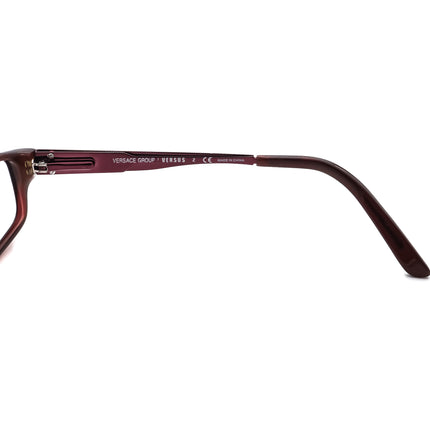 Versus Women's Eyeglasses MOD.8060 495 Burgundy Rectangular Frame 52[]16 140