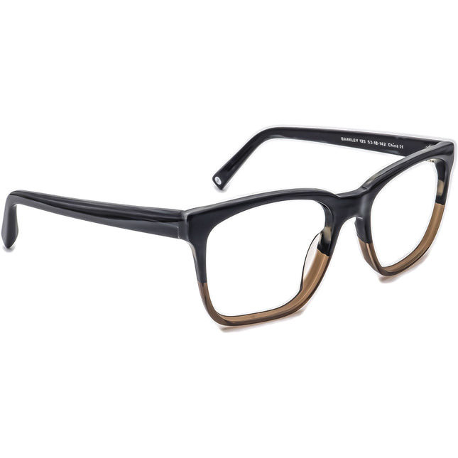 Warby Parker Eyeglasses Barkley 125 Striped Gray/Brown Square Frame 53[]18 142