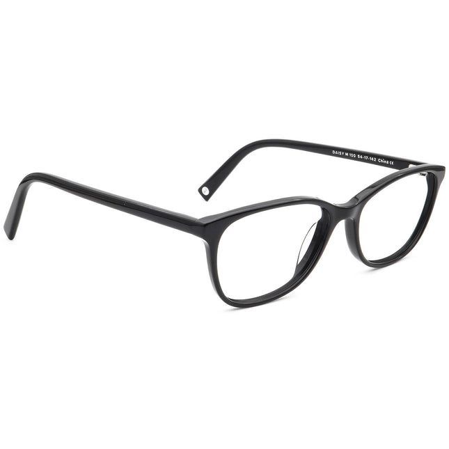 Warby Parker Women's Eyeglasses Daisy M 100 Glossy Black B-Shape Frame 54[]17 142