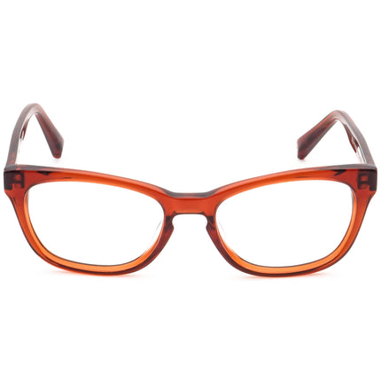 Warby Parker Eyeglasses Finch-606 Transparent Orange Rectangular Frame 52[]18 140