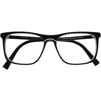 Warby Parker Eyeglasses Fletcher 103 Matte Black Square Frame 55[]15 145