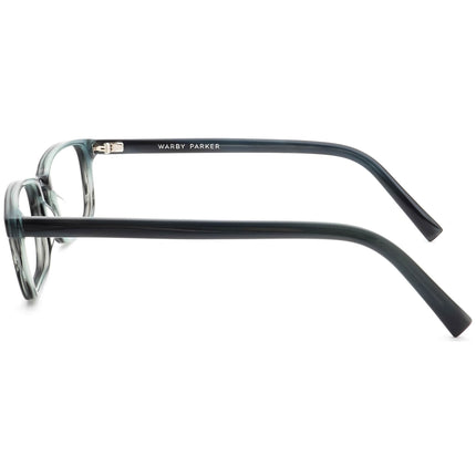 Warby Parker Eyeglasses Hardy M 175 Striped Pacific Rectangular Frame 51[]18 145
